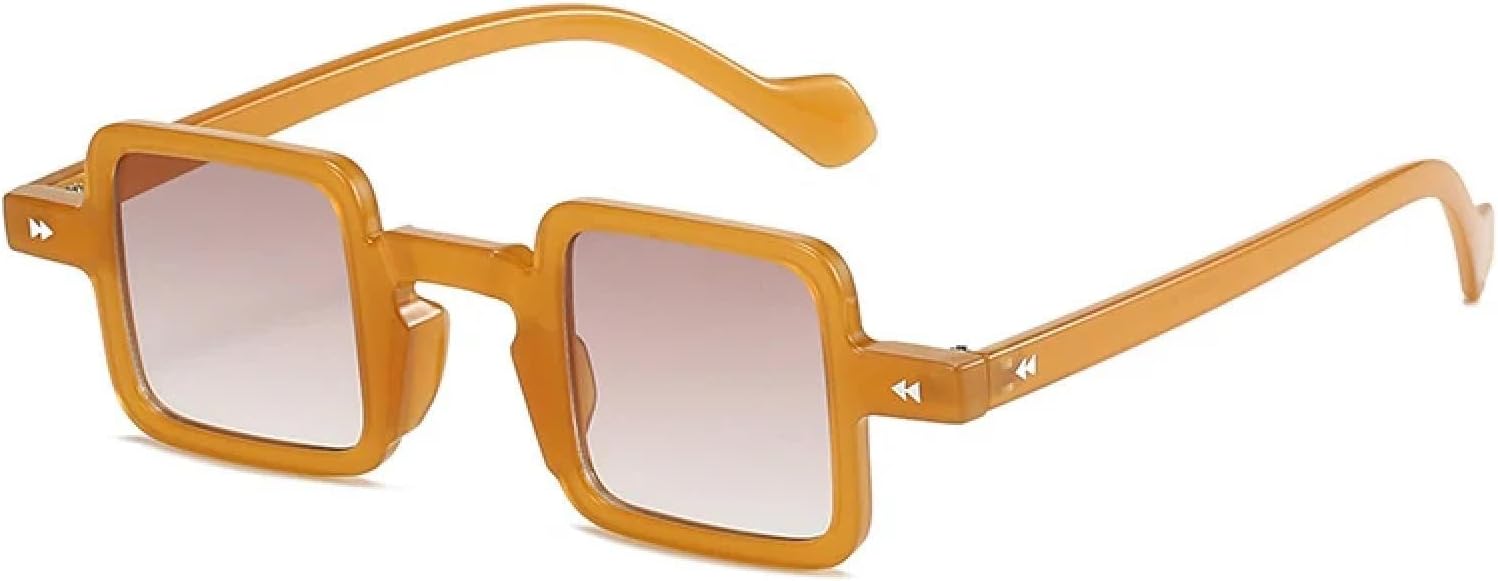 

Солнцезащитные очки с защитой от УФ-излучения UV400 для женщин и мужчин | Маленькие прозрачные линзы конфетных цветов с градиентом | для занятий спортом на открытом воздухе DSVIGF, Tea Brown Gradient