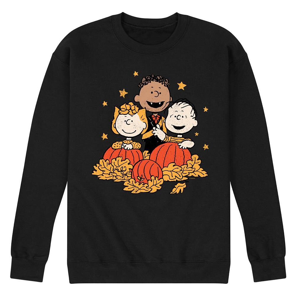 

Мужской флисовый свитшот Peanuts Pumpkin Trio Licensed Character, черный