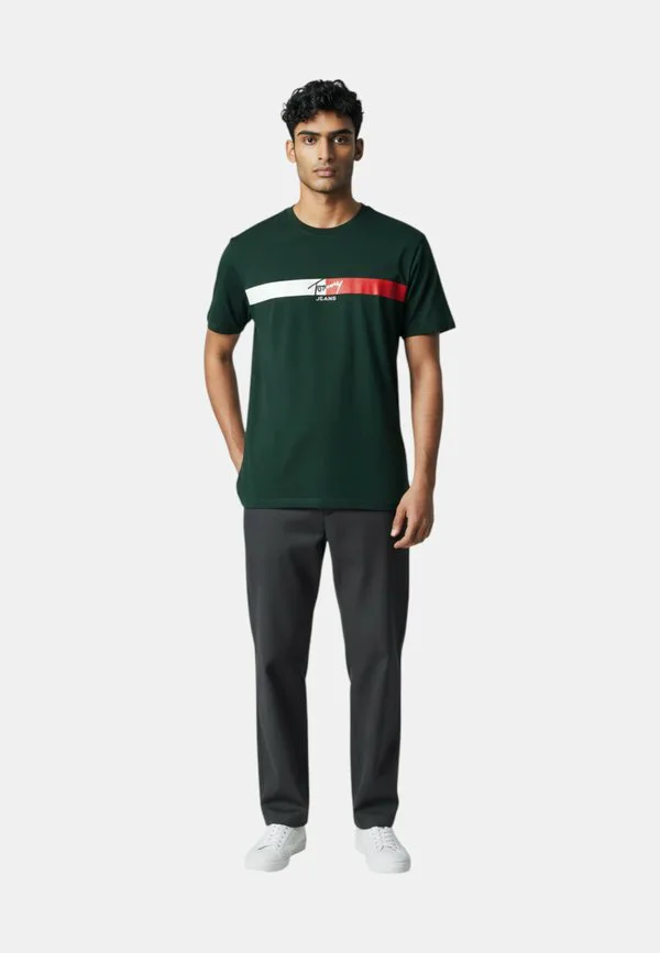 Футболка с принтом Tommy Hilfiger, Verde — фото 2