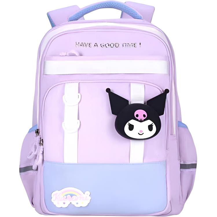 

Студенческий рюкзак из полиэстера обычный детский разноцветный Sanrio, Kuromi