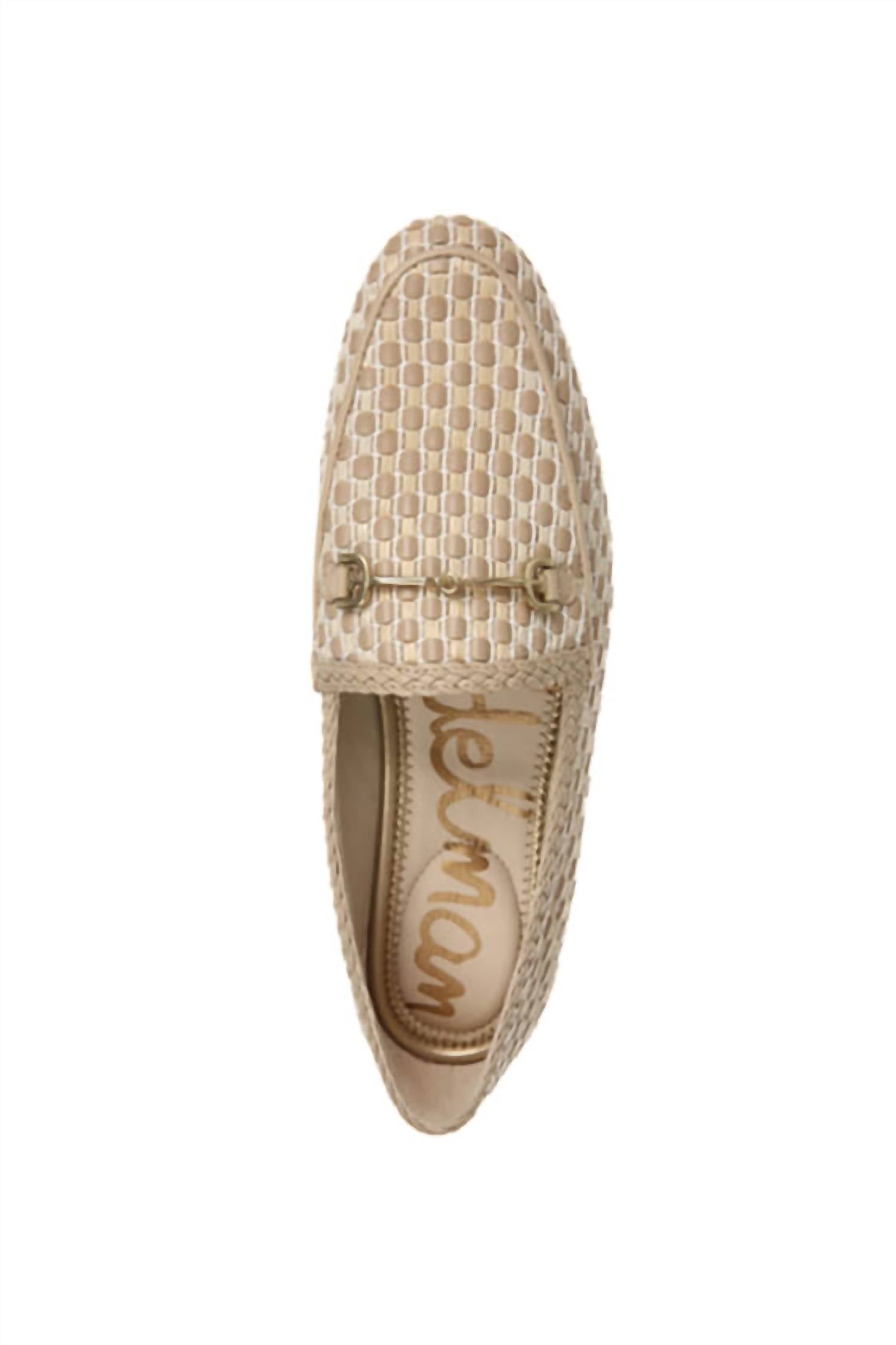 Женские плетеные лоферы Laurel Bit цвета слоновой кости Sam Edelman — фото 4