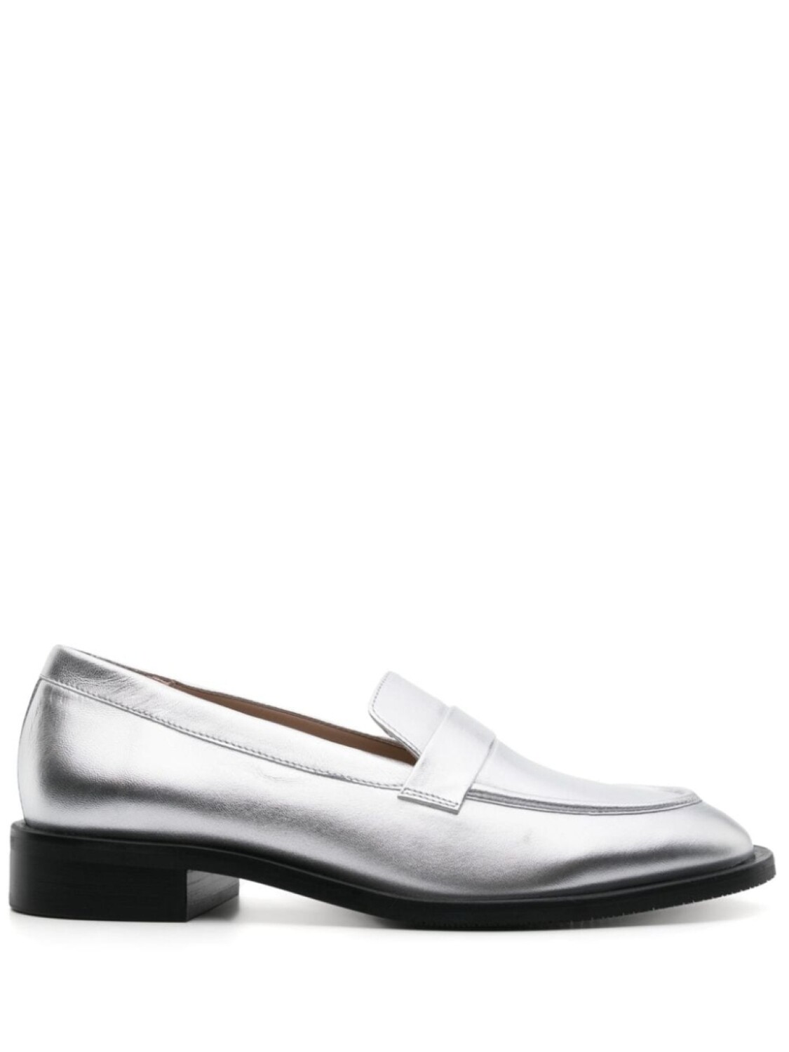 

Лоферы Palmer с эффектом металлик Stuart Weitzman, серебристый