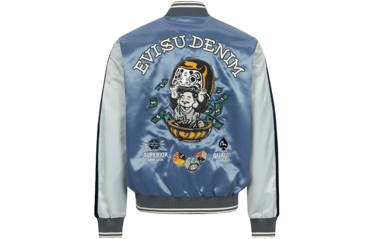 

Куртка мужская темно-синяя Evisu, темно-синий