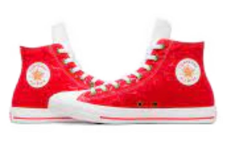 Converse Чак Тейлор Олл Стар Хай Топ 'Ред' — красно-белые, цвет Red White — фото 4