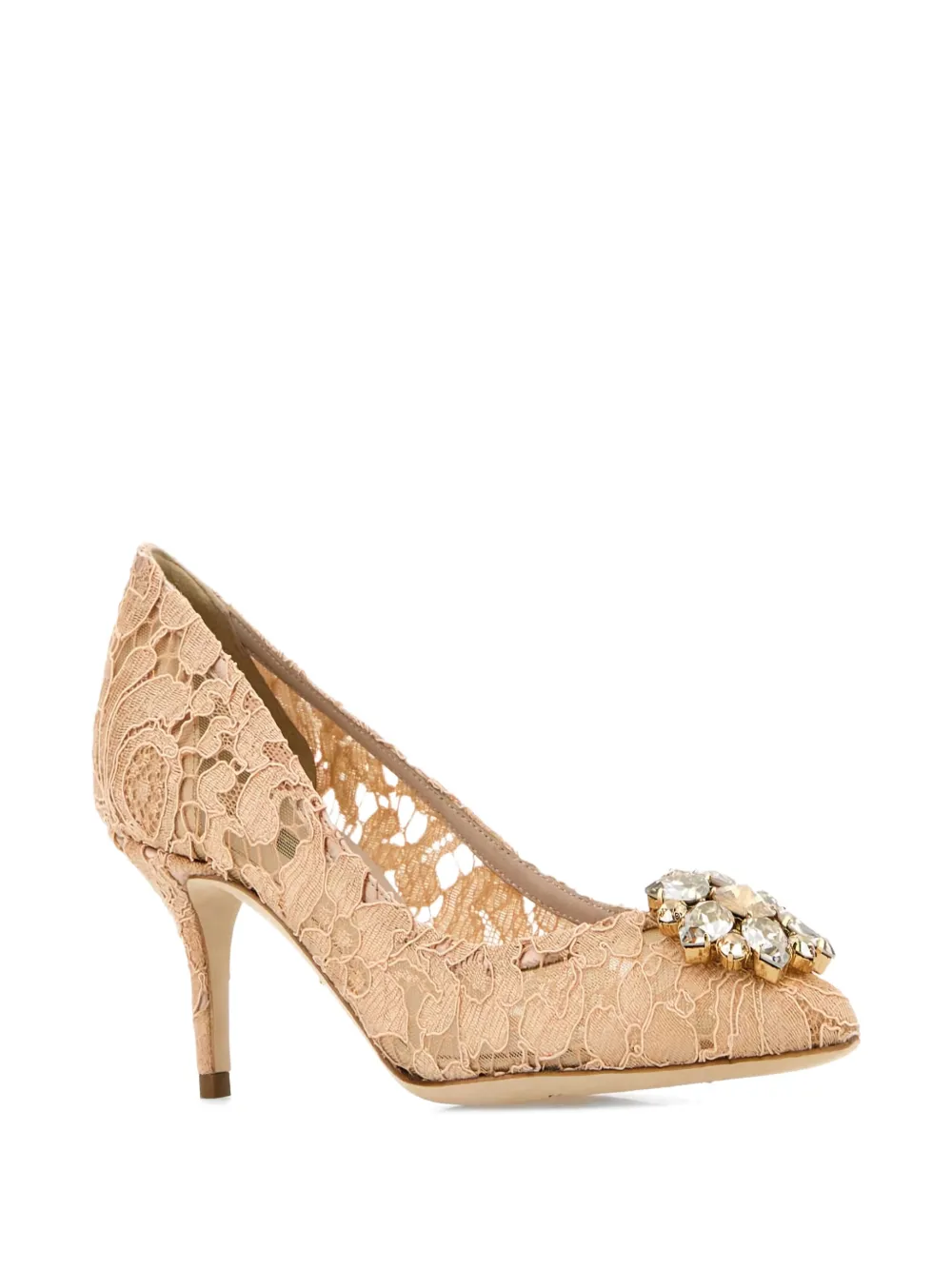 Кружевные туфли-лодочки Bellucci DOLCE & GABBANA, нейтральный — фото 2