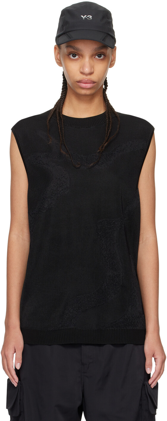 

Черный жаккардовый жилет Y-3, цвет Black