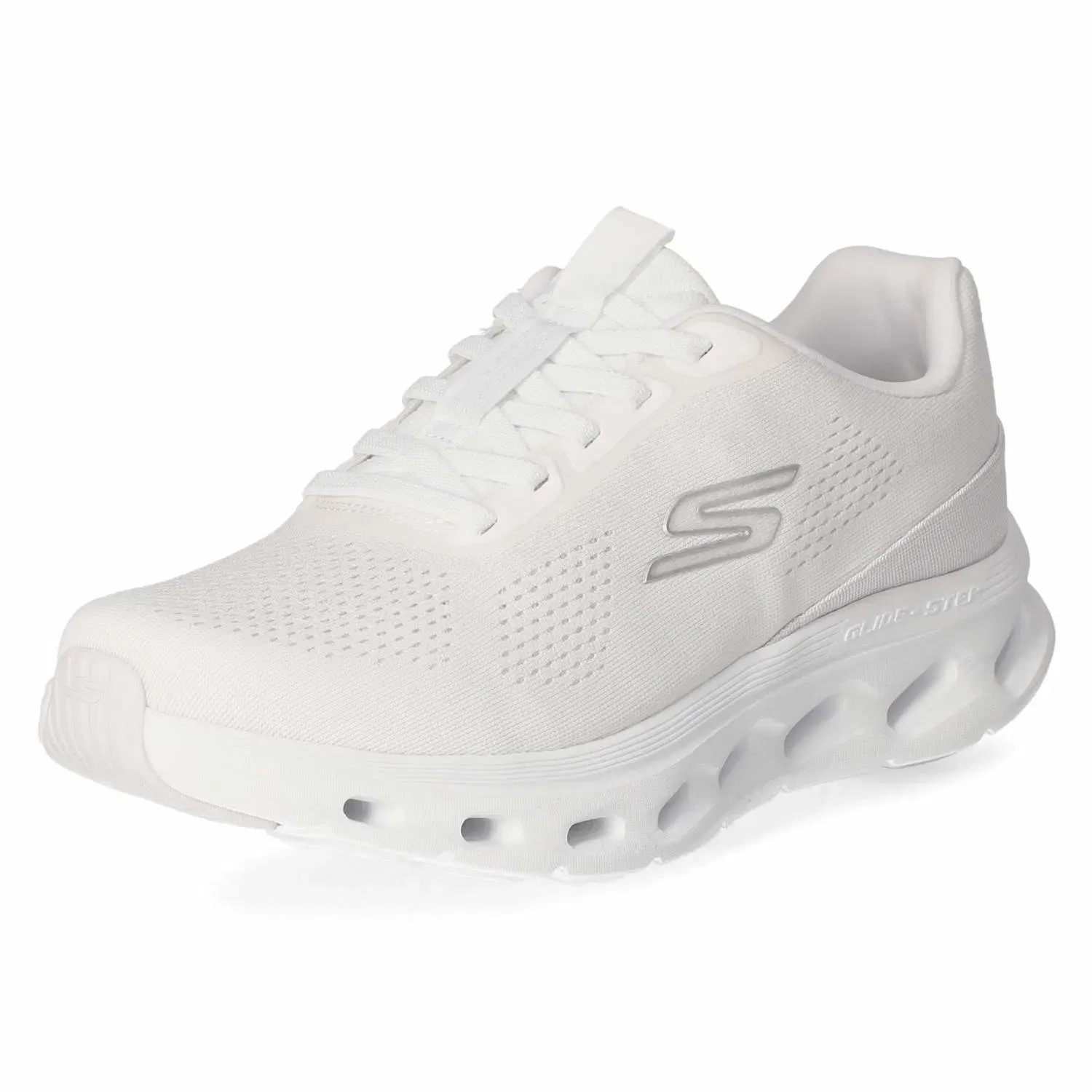 Кроссовки на шнуровке белые, Skechers, белый — фото 2