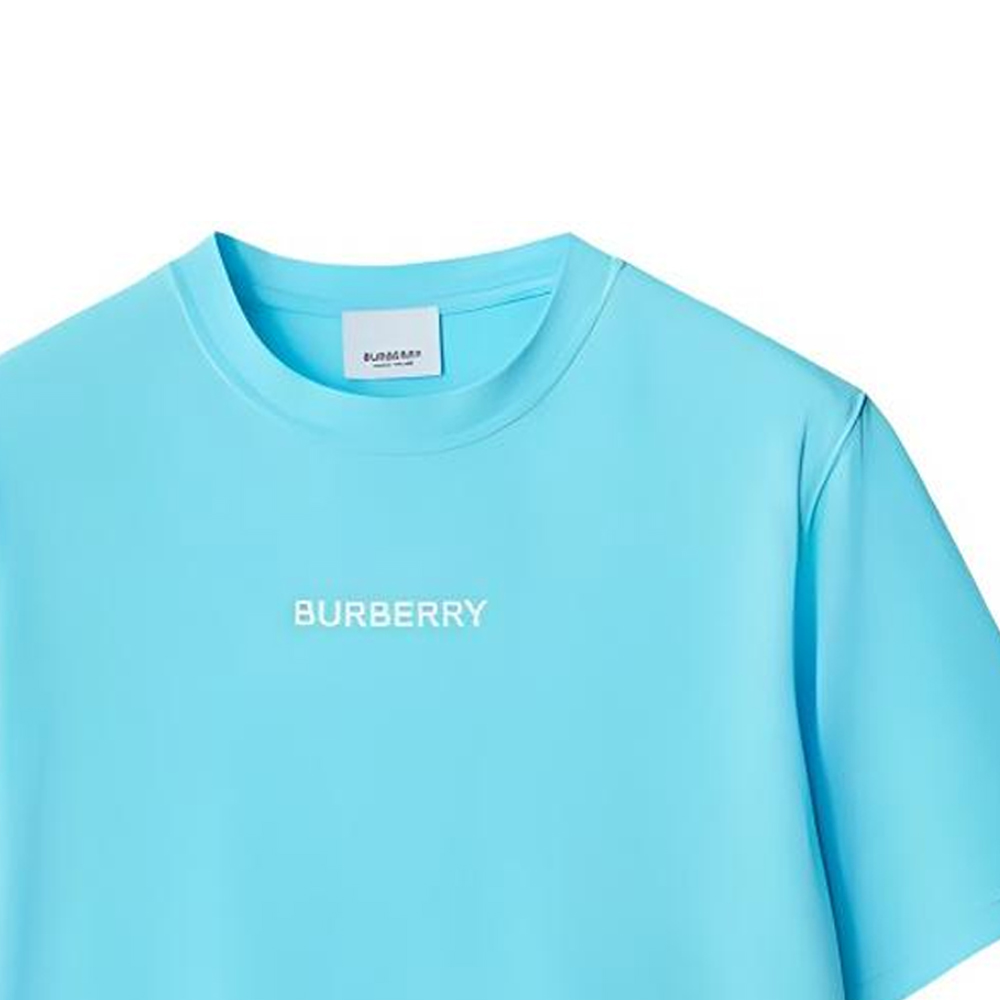 Футболка Burberry, женская, яркий синий нефрит, желтый нефрит — фото 3