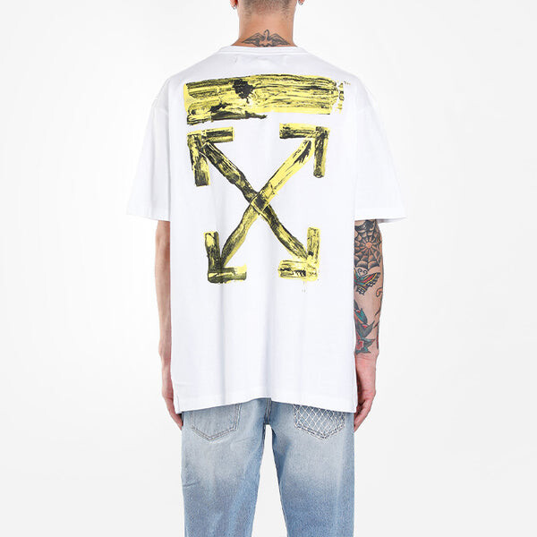 Футболка gold arrow print oversized short-sleeved Off-White, белый — фото 4