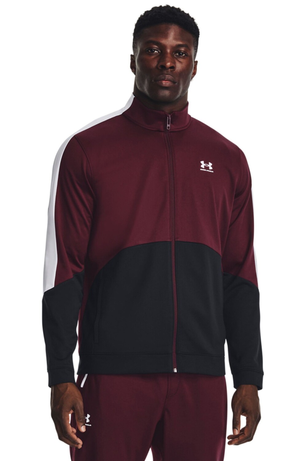 

Трикотажная модная красная куртка Under Armour, красный