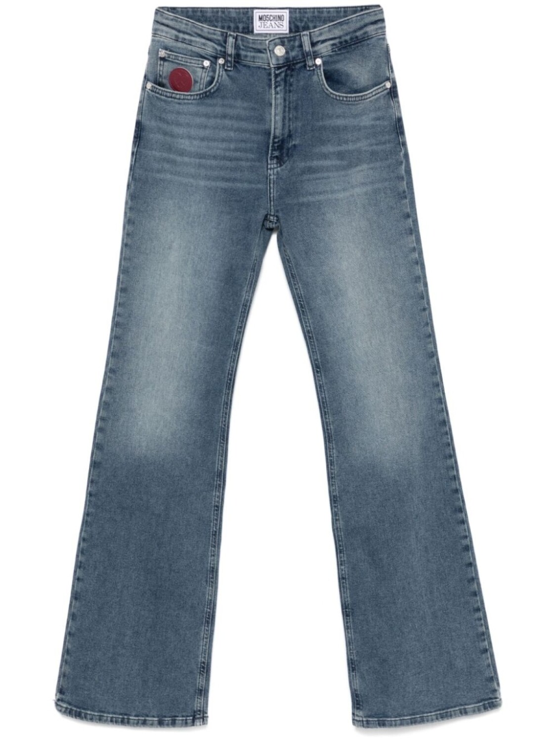 

MOSCHINO JEANS джинсы с нашивкой-логотипом, синий
