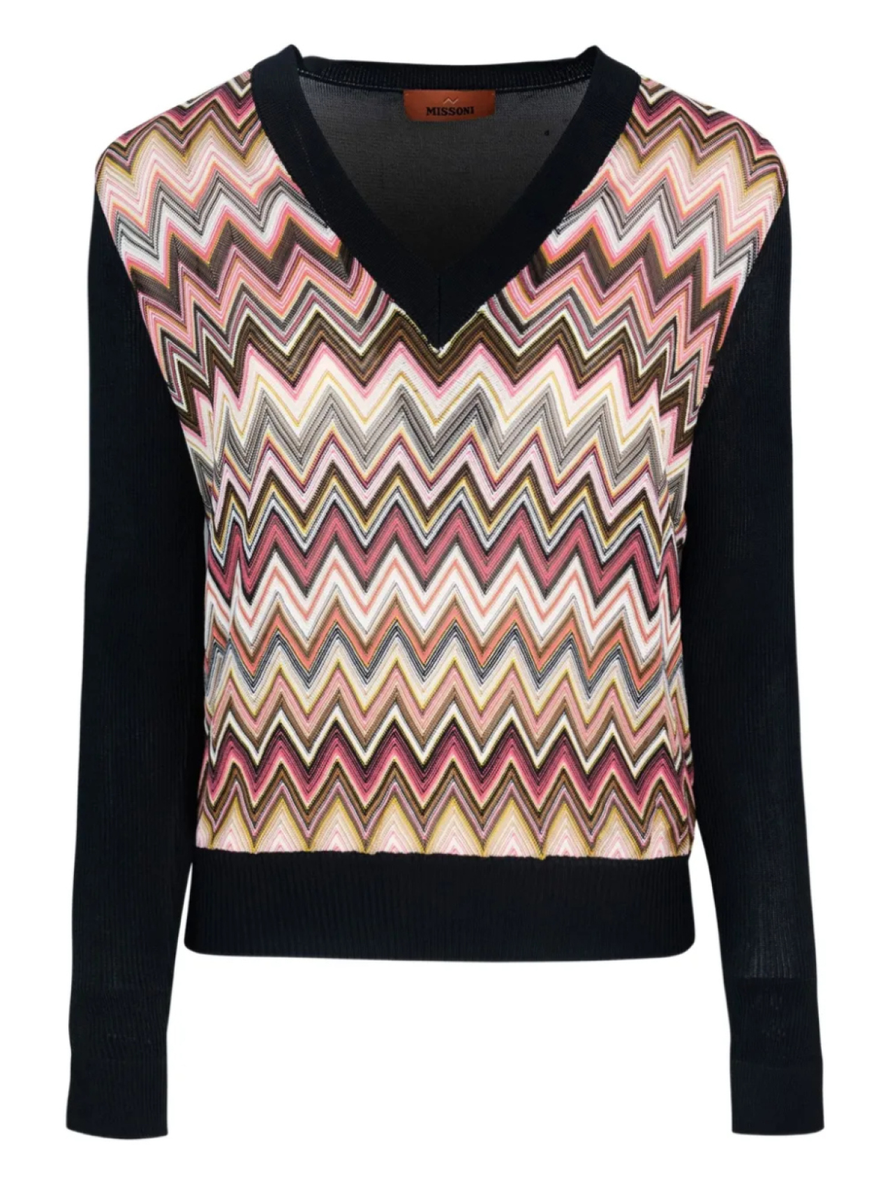 

Джемпер с зигзагообразным переплетением Missoni, коричневый