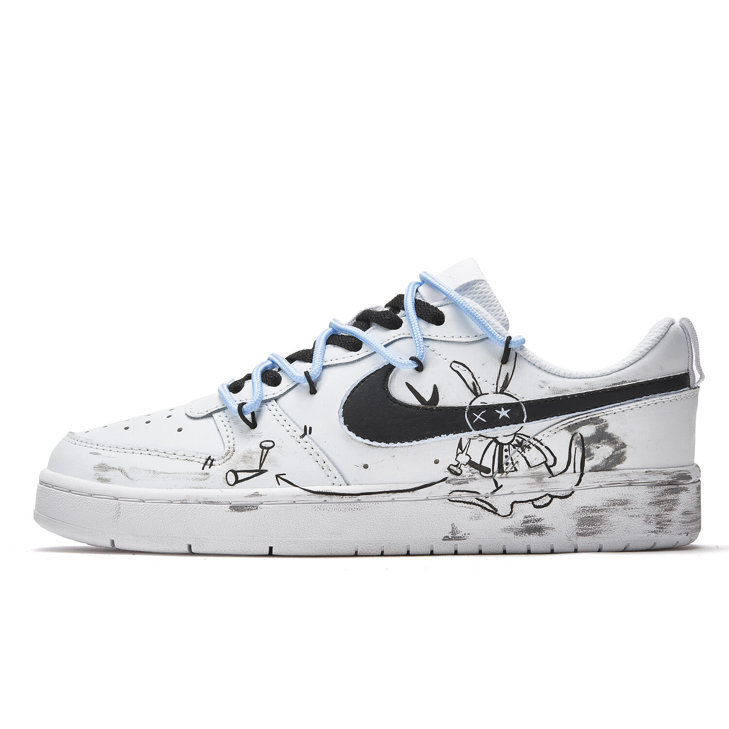 

Кроссовки Nike Court Borough Skateboarding Shoes Women's Low-top White/black, белый/черный