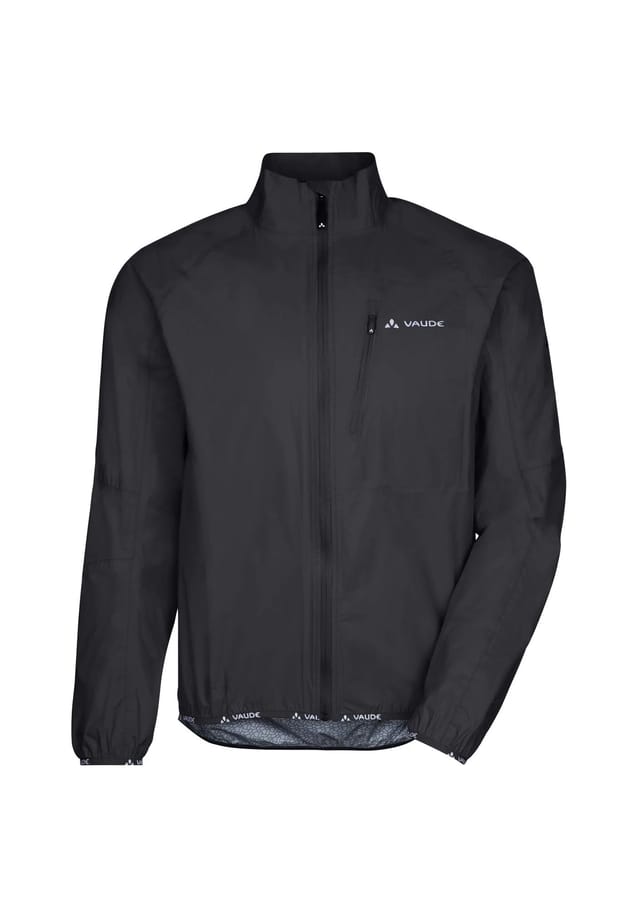 

Куртка для велоспорта "drop jacket iii" с воротником-стойкой водонепроницаемая Vaude, черный