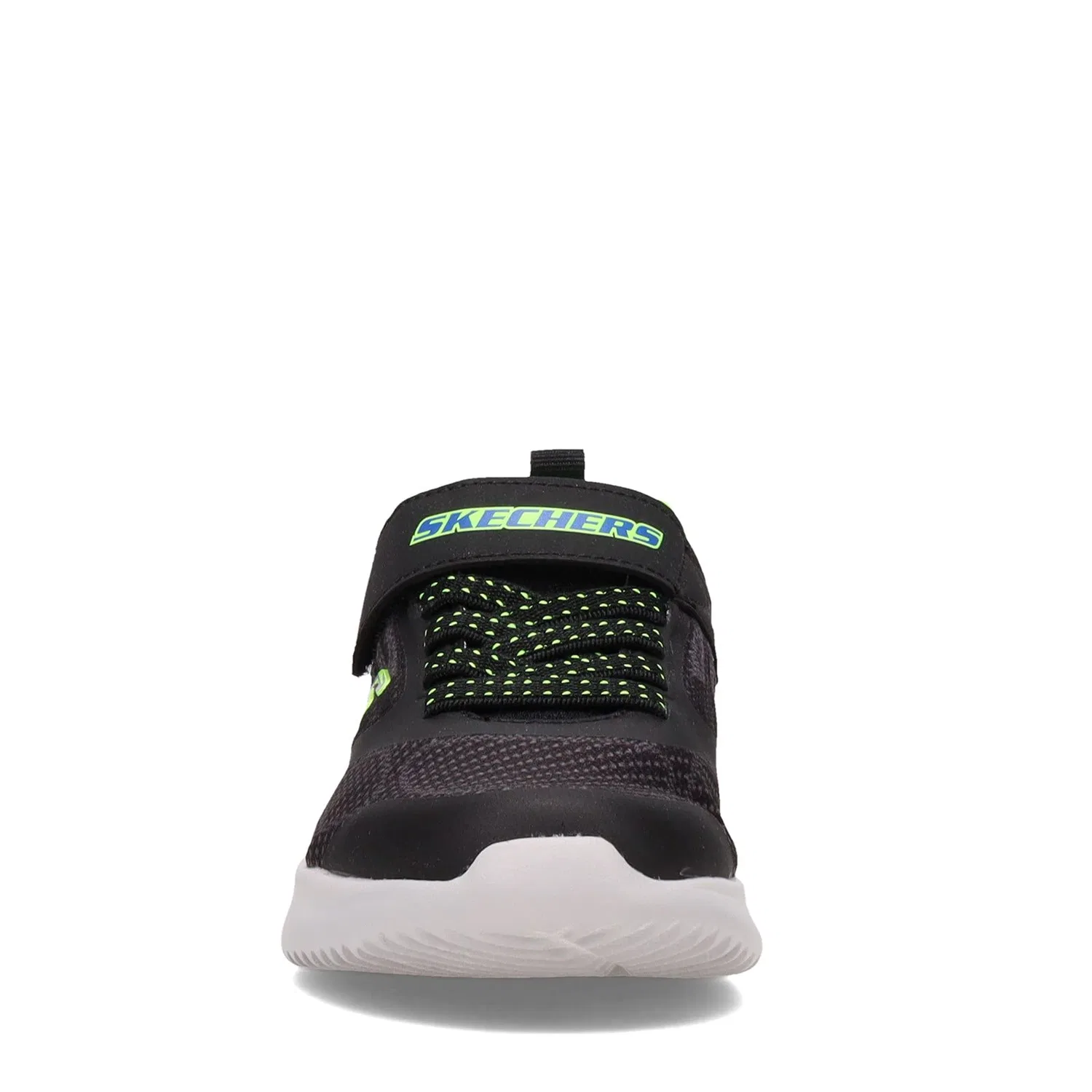 Детские кроссовки для мальчиков с принтом Bounder Zallow Skechers, Black Blue Lime — фото 4
