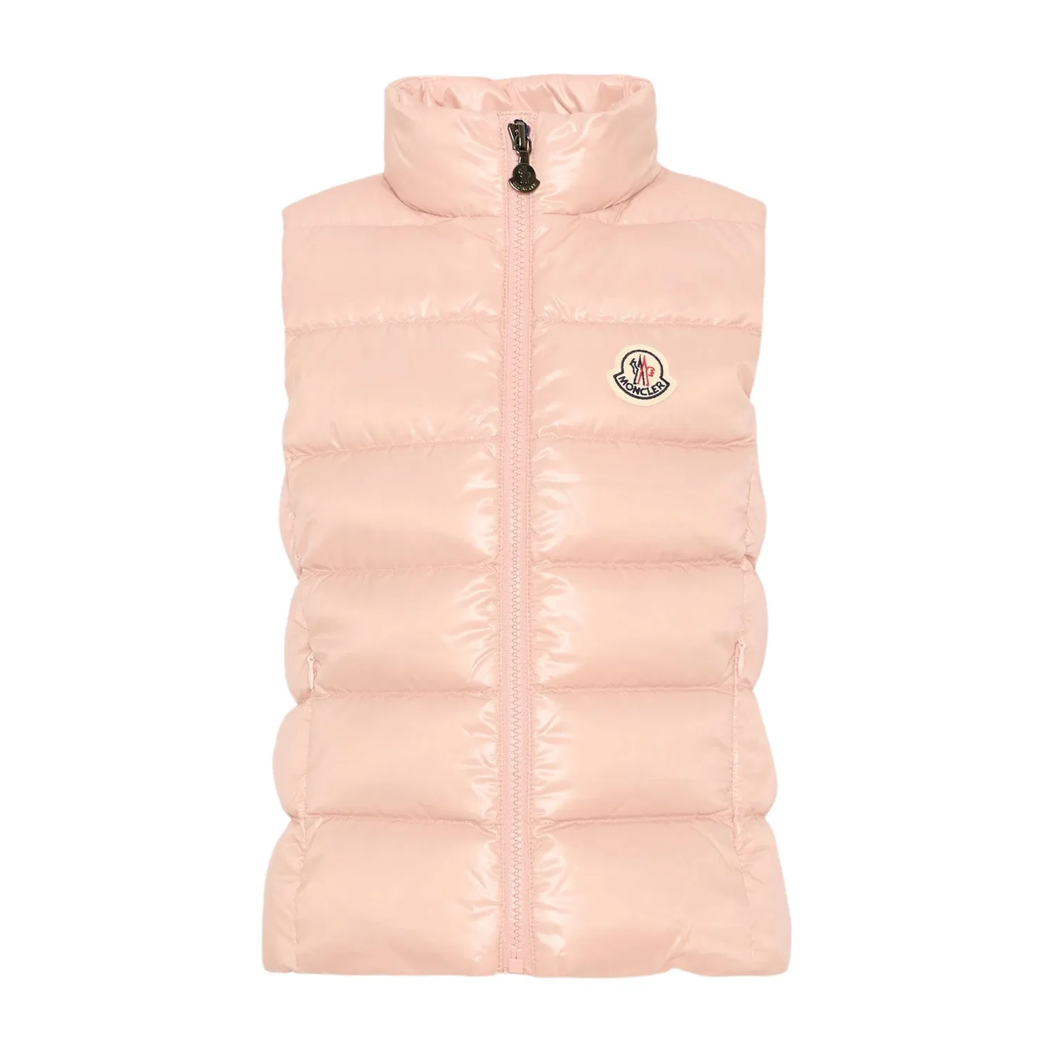 Детский жилет с воротником-стойкой Moncler, Pink