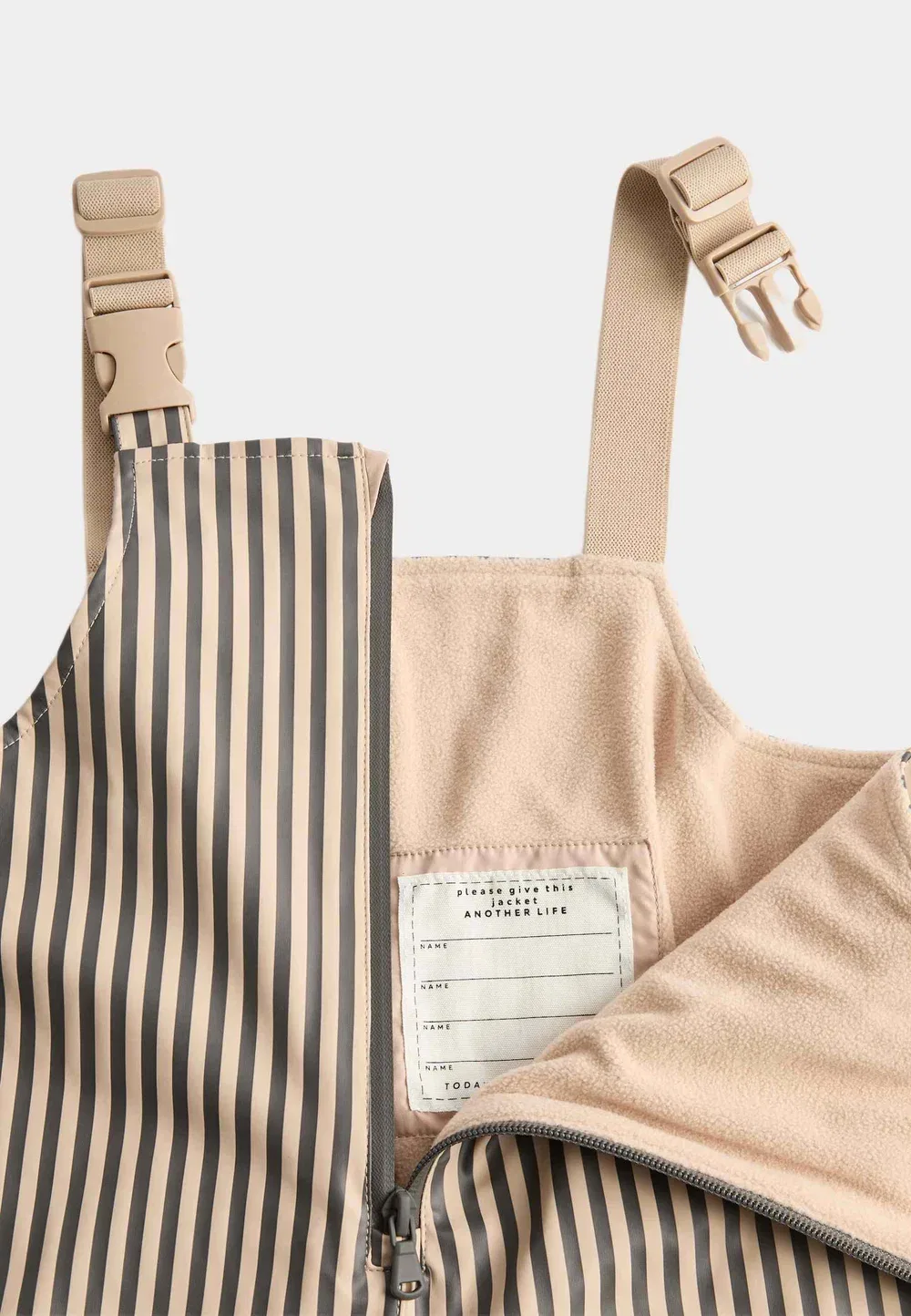 Водонепроницаемые комбинезоны (2-8 лет), унисекс - дождевые брюки Marks & Spencer, Beige Mix — фото 3