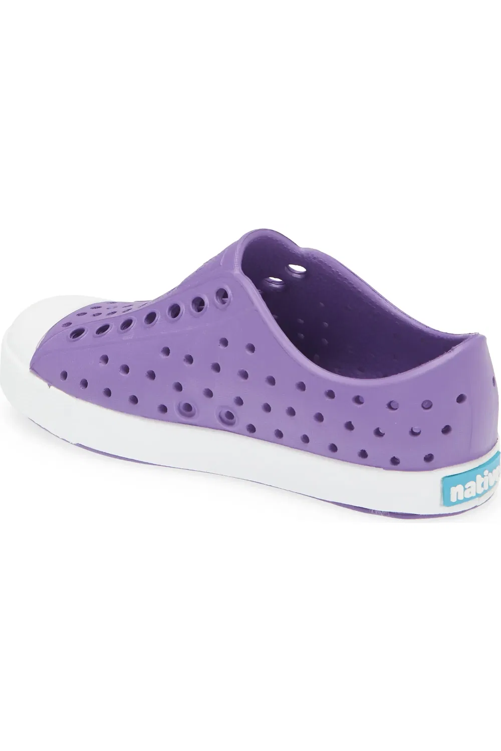 Кеды детские водонепроницаемые Jefferson Slip-On Native Shoes, Punk Purple/Shell White — фото 2