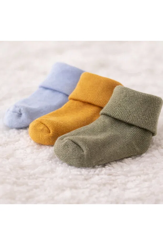 Детский комплект носков хлопковый Basics Happy Baby Butik, Blue Multicolor — фото 3