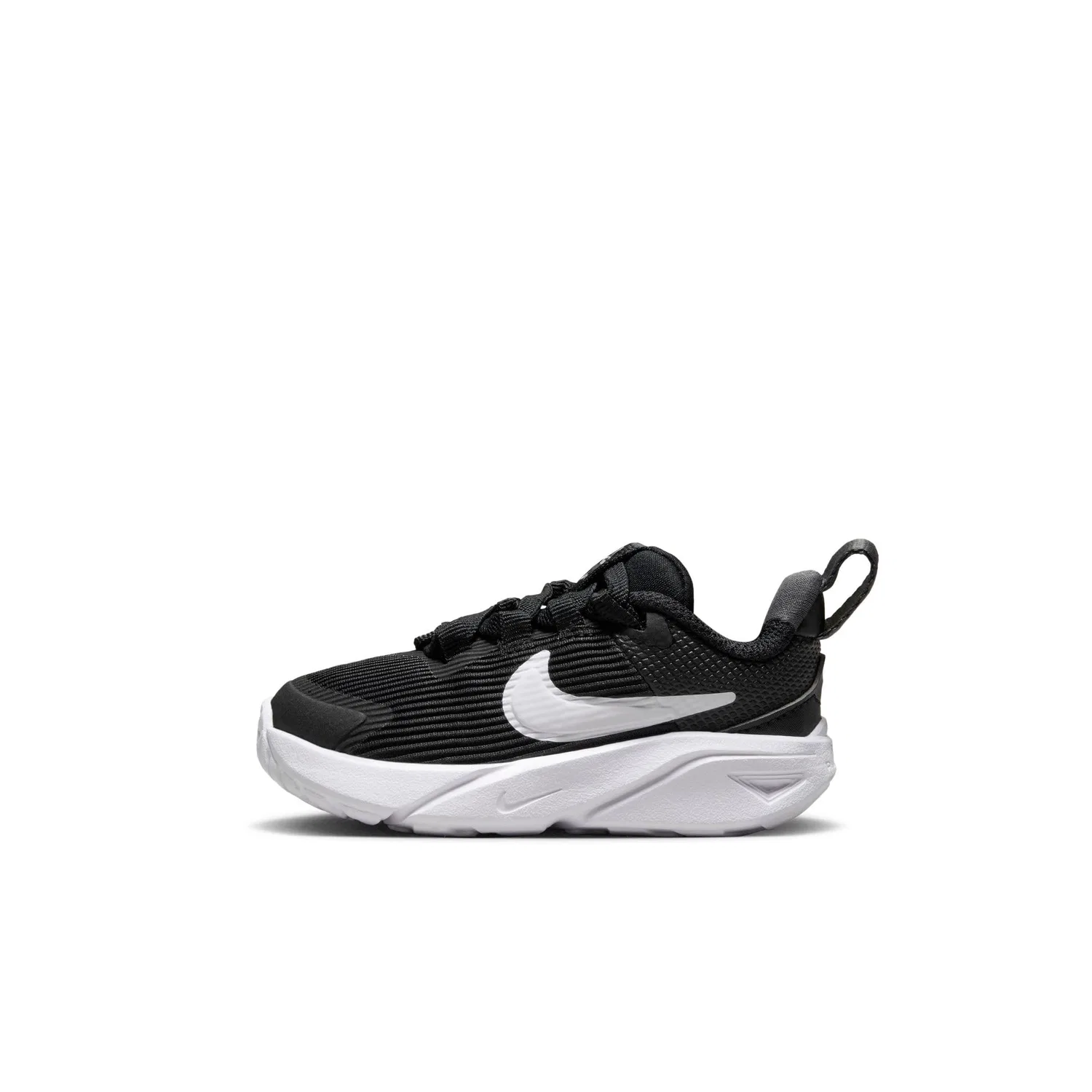 Детские кроссовки для мальчиков с шнуровкой NIKE Star Runner 4 NN NIKE, Black White Anthracite