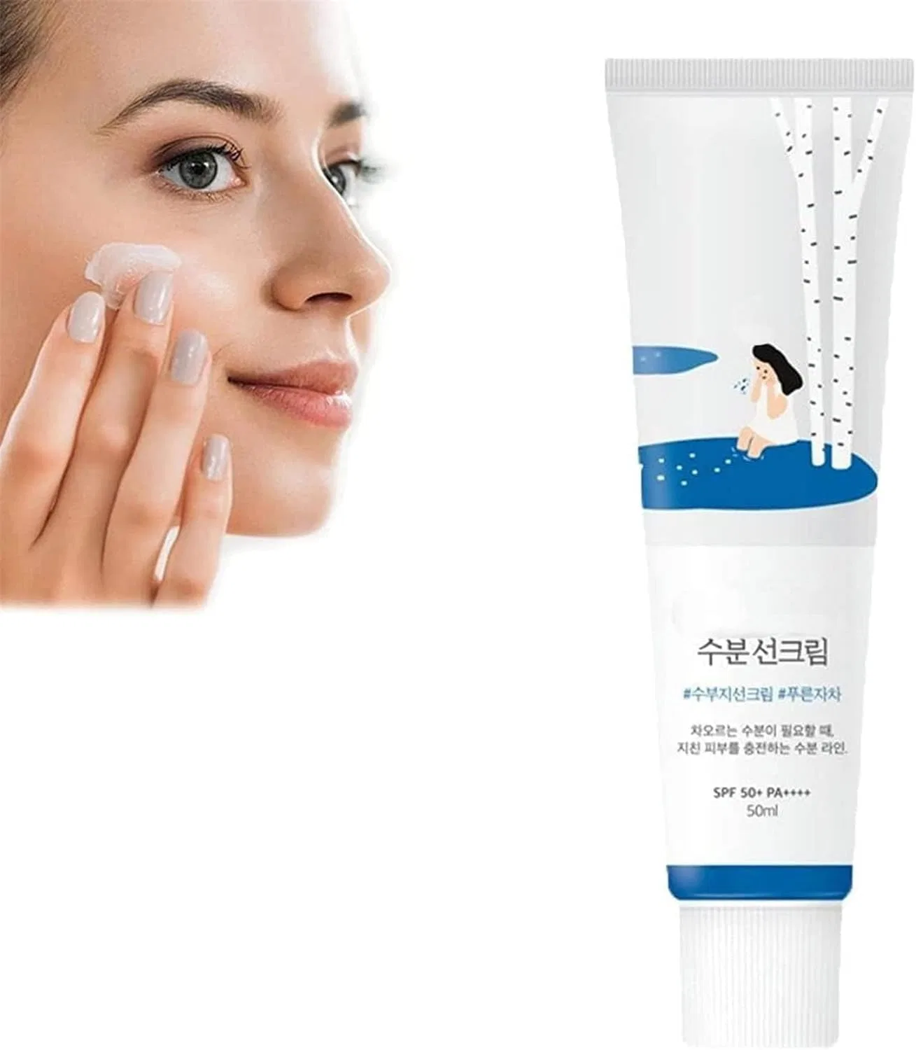 Корейский солнцезащитный крем для лица SPF50+ PA++++ Shibeikadi, 1Pcs
