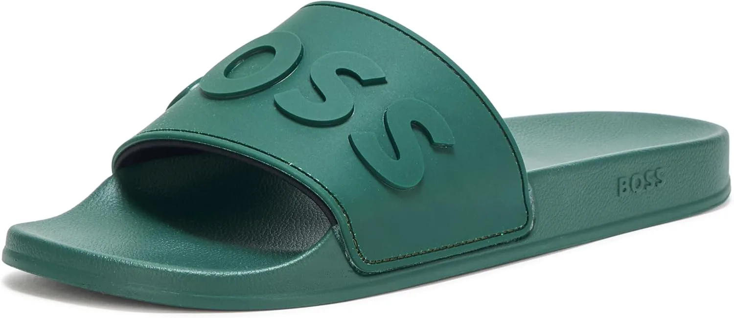 

Мужские шлепанцы BOSS с крупным логотипом, зеленый