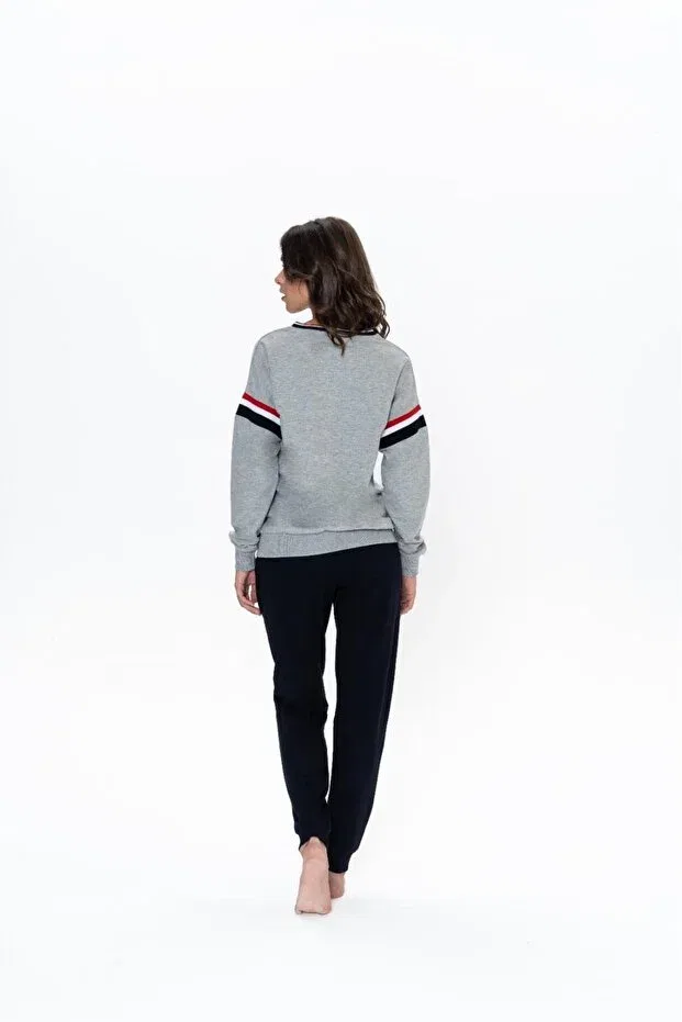 Женский комплект пижам с длинным рукавом U.S. Polo Assn., Gray — фото 4