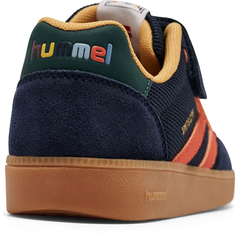 Детские кроссовки для девочек с липучкой Hummel VM78 CPH, Blue — фото 3