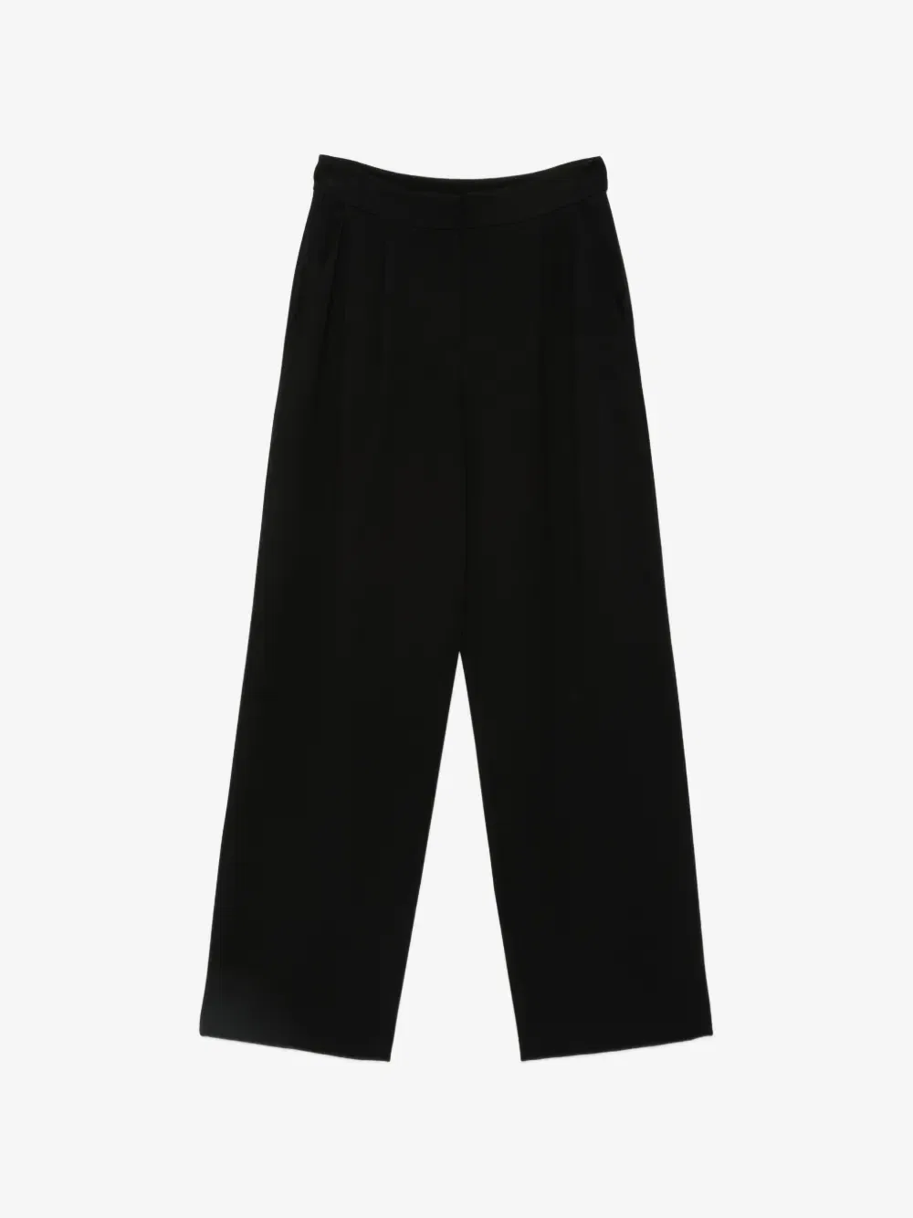 Плиссированные брюки-палаццо EMPORIO ARMANI, черный