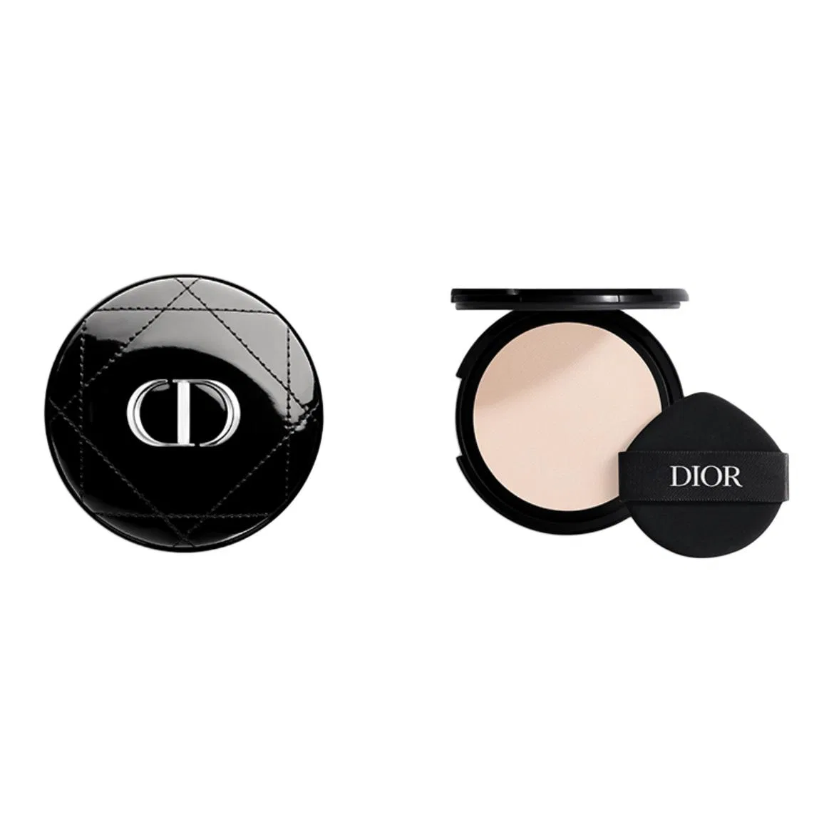 Женский тональный крем-основа с сатиновым финишем, модель Glossy Finish Wicker Pattern, DIOR, 12 г, Black Glossy Finish Wicker Pattern Shell — фото 2