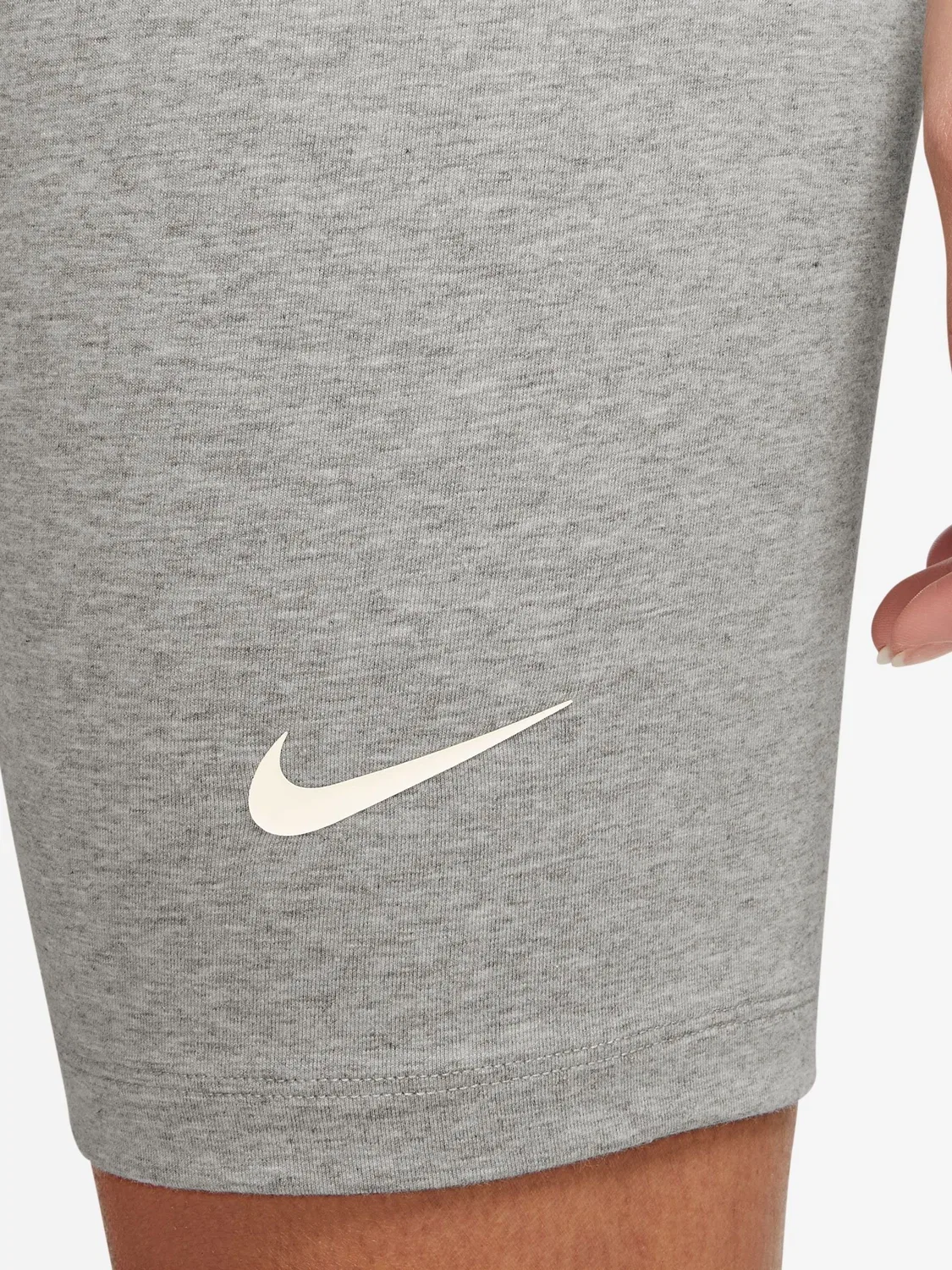 Велосипедки Nike Classic, высокая посадка, 8 дюймов, темно-серый меланж — фото 4