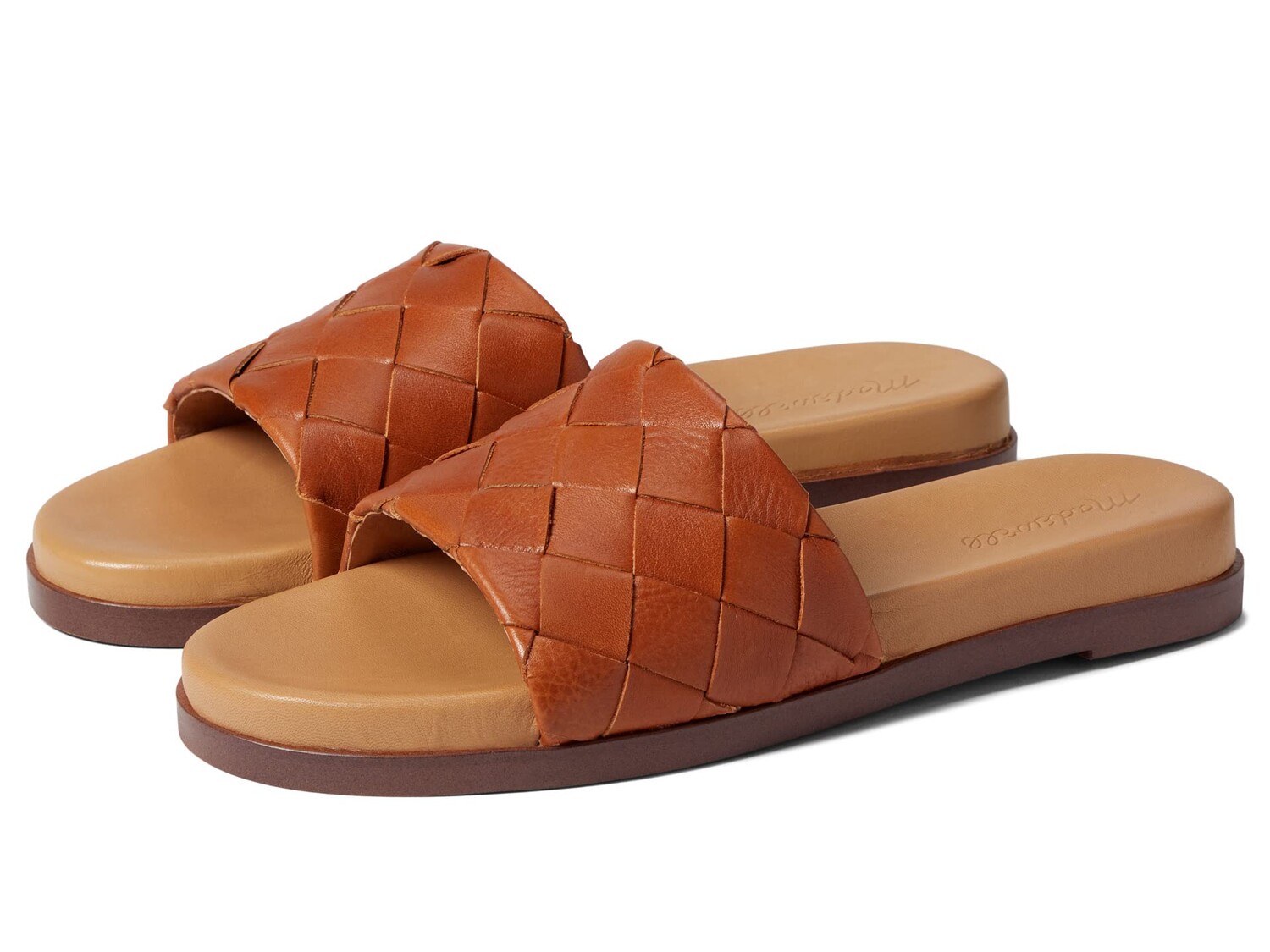

Шлепанцы Madewell, The Louisa Slide Sandal in Woven Leather