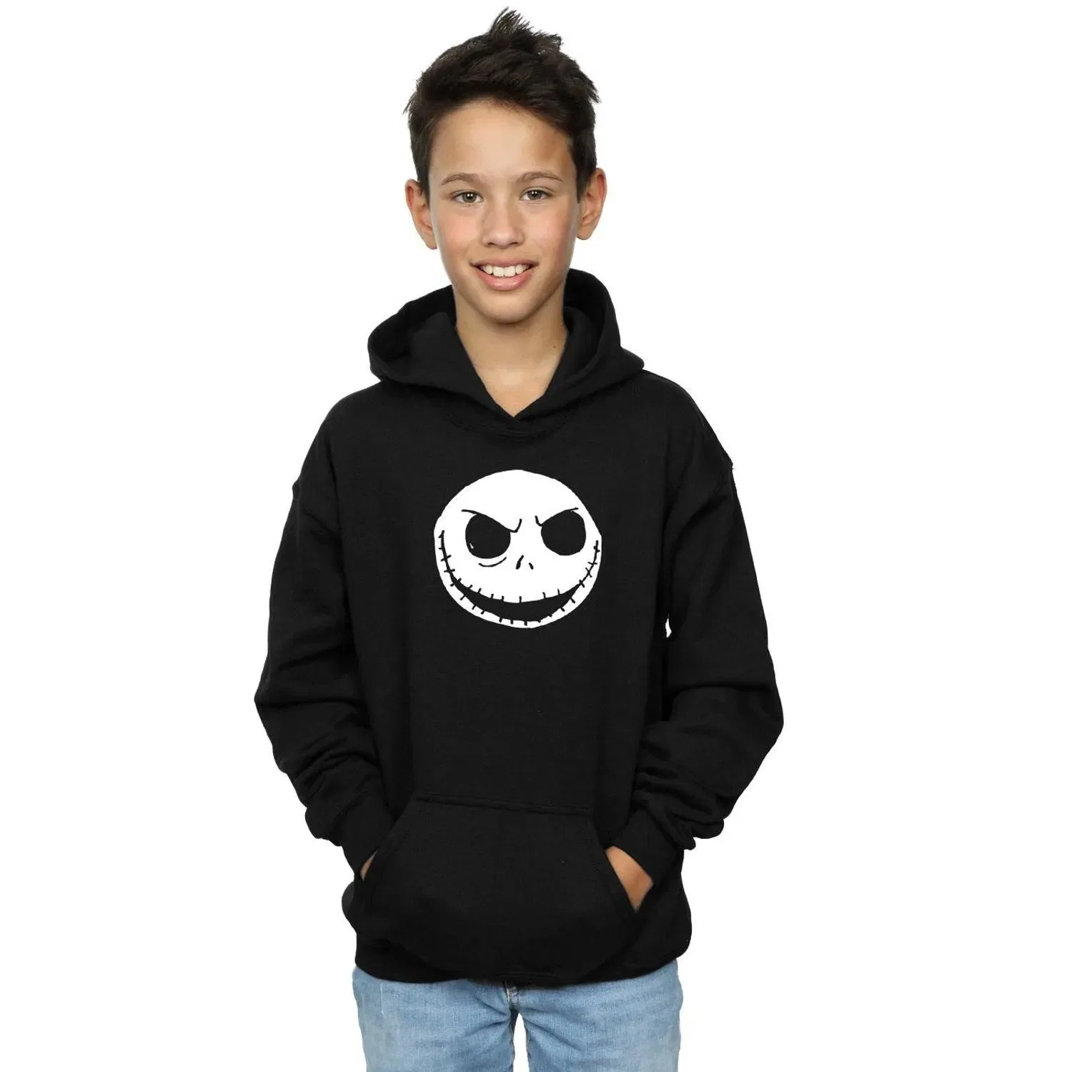Худи с принтом Jack Skellington Disney, черный