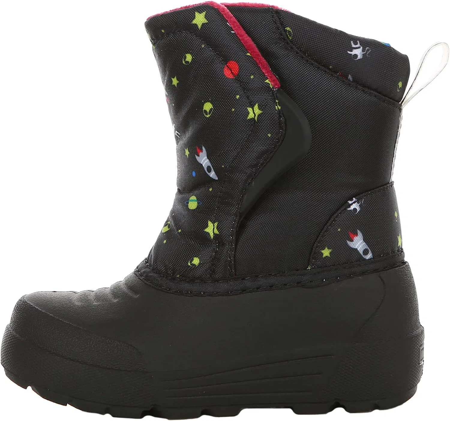 Детские зимние сапоги для девочек с утеплителем Northside Flurrie Insulated Winter Snow Boot, Black/Red — фото 2