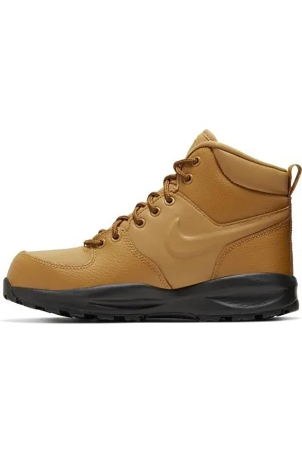 Детские ботинки для мальчиков с высокой шнуровкой Manoa ltr (gs) kids yellow outdoor boots bq5372-700 Nike, Yellow — фото 2