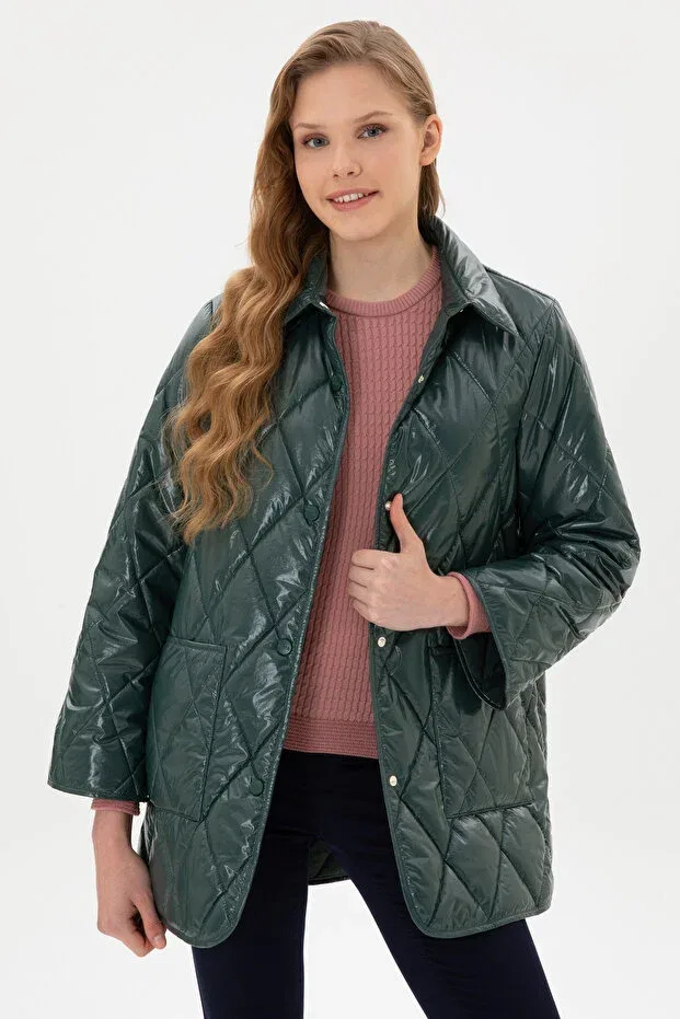 Женское пальто с длинным рукавом U.S. Polo Assn., Dark Green