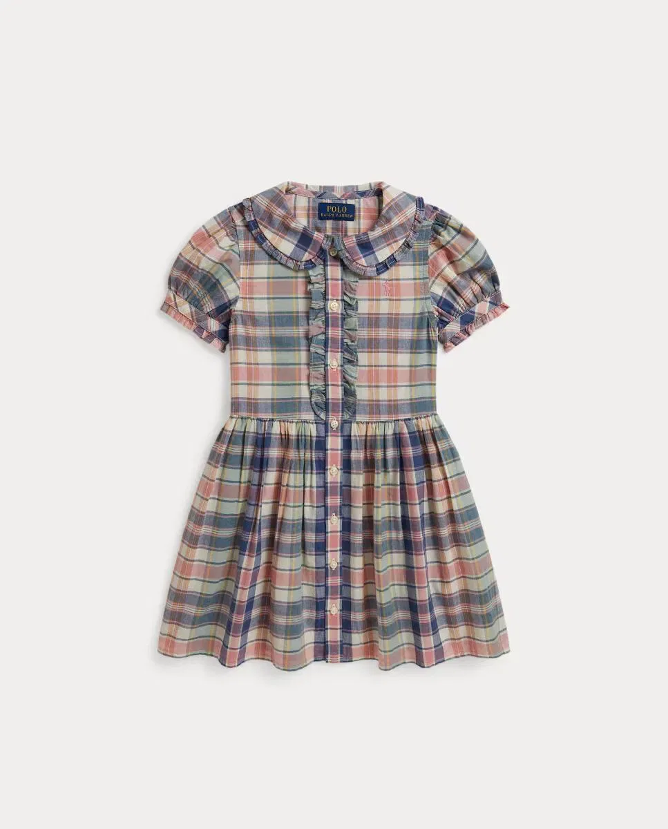 Детское платье для девочек хлопковое Polo Ralph Lauren, Multicolor — фото 4