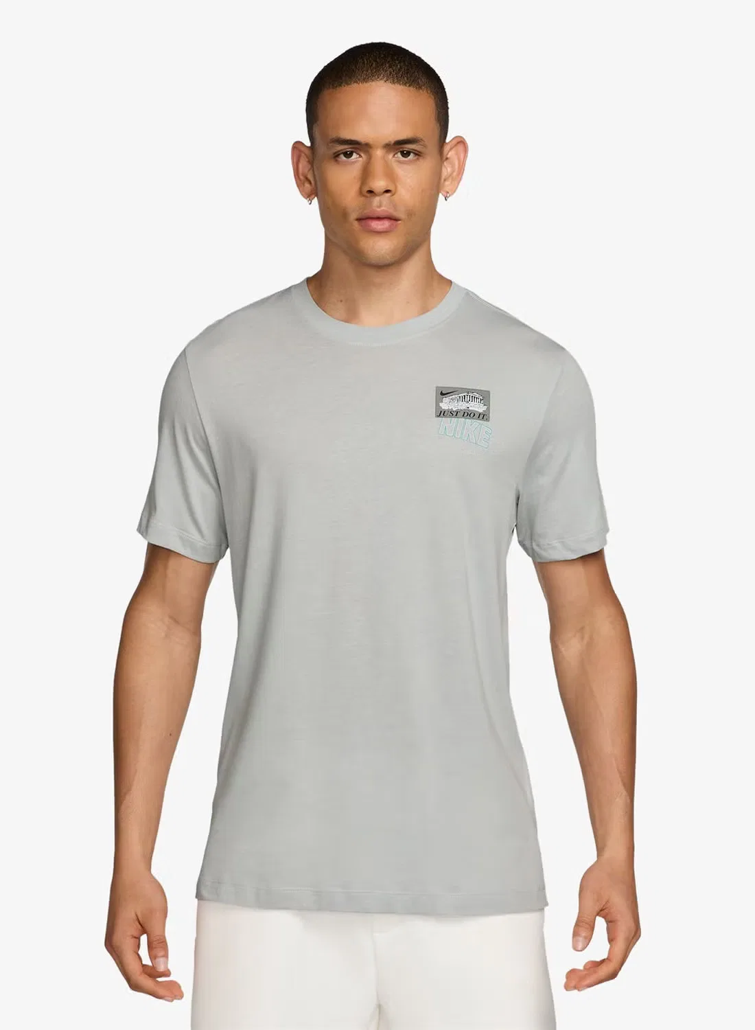 Футболка с принтом Standard fit Nike, серая