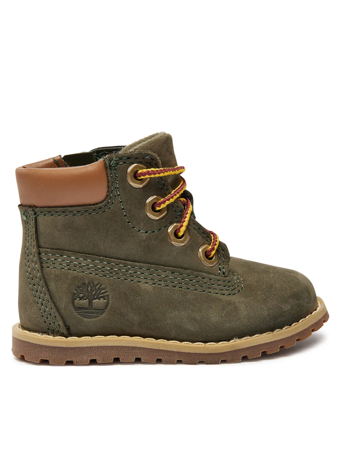 Ботинки на шнуровке для мальчика Pkey Pine Boot Timberland, зеленый