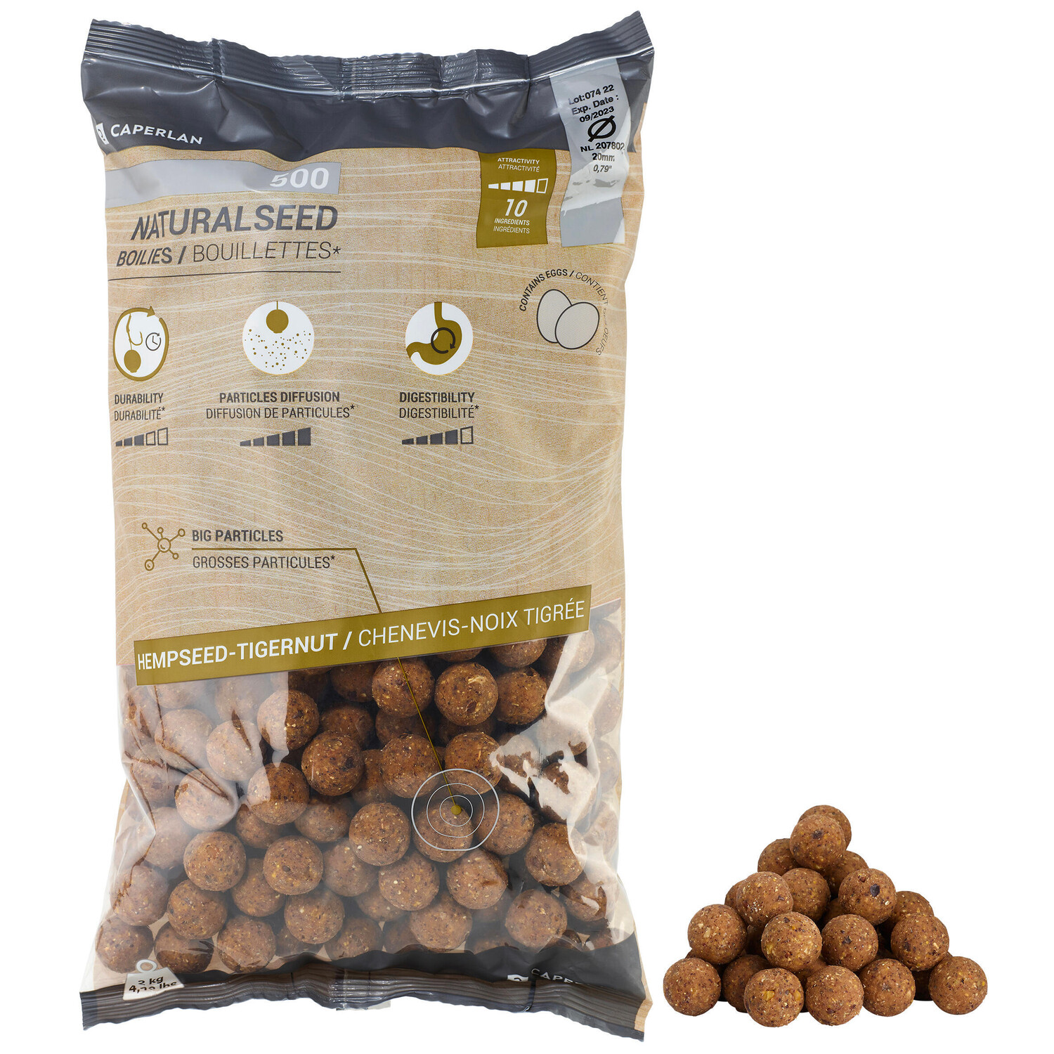 

Бойлы Naturalseed Hemp Tiger 20мм 2кг CAPERLAN