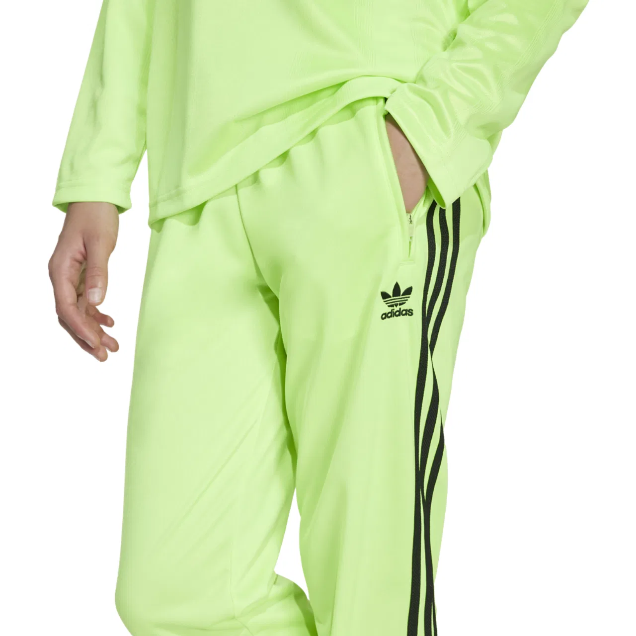 Спортивные брюки для мальчиков Firebird Adidas, цвет Volt/Black — фото 3