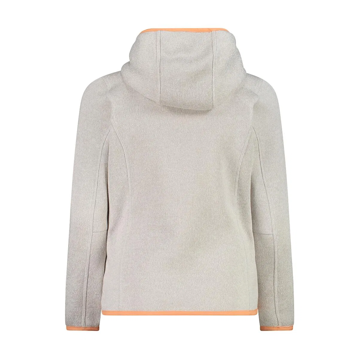 Детская флисовая куртка с капюшоном Fix Hood Cmp, Weiss Beige Orange — фото 2