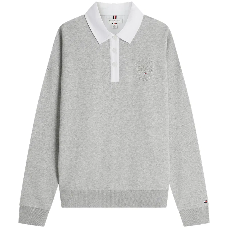 Женская толстовка с отложным воротником Tommy Hilfiger, Marine Blue C7G — фото 3