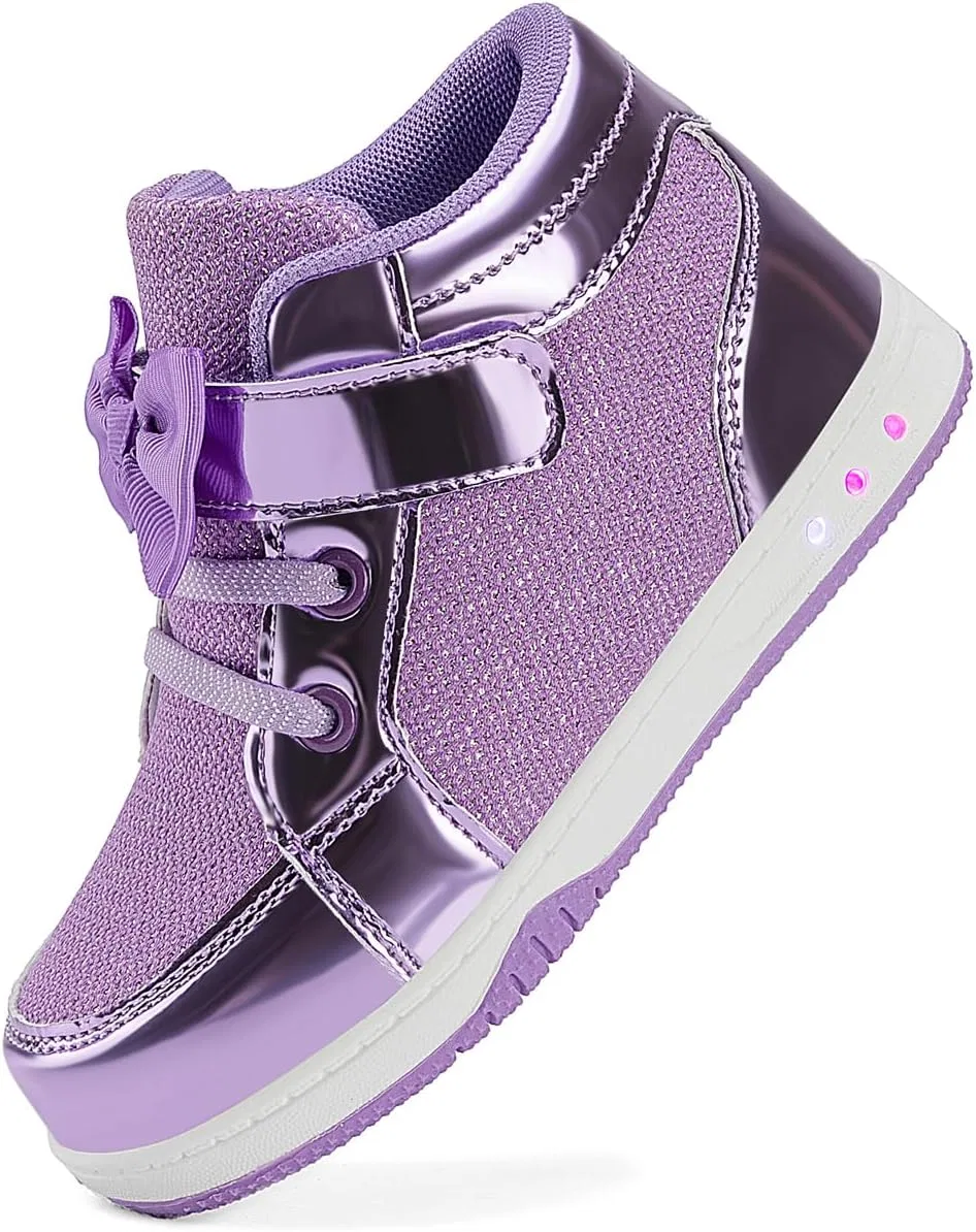 Детские кроссовки для девочек со светящейся подошвой SINOSKY, Mauve