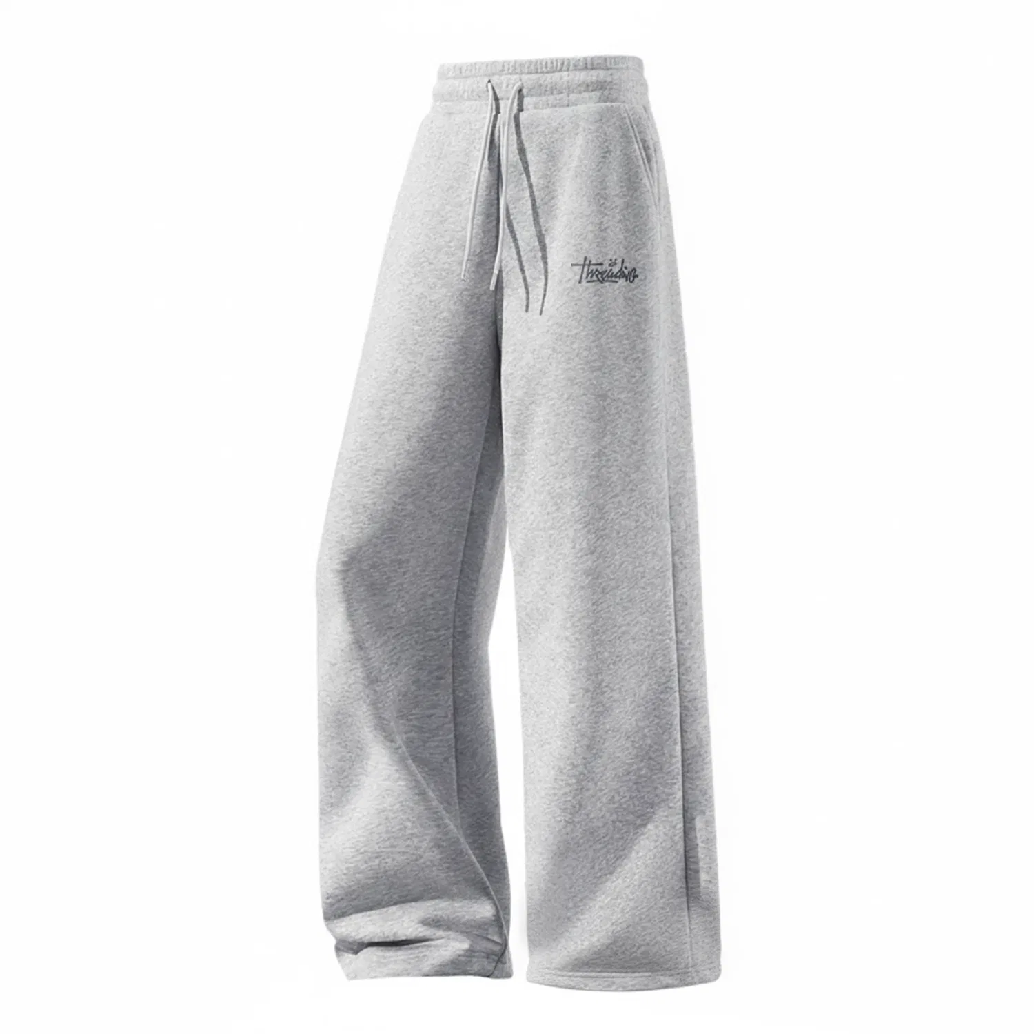 Детские повседневные брюки свободного прямого кроя MINISO, Dark Gray — фото 3