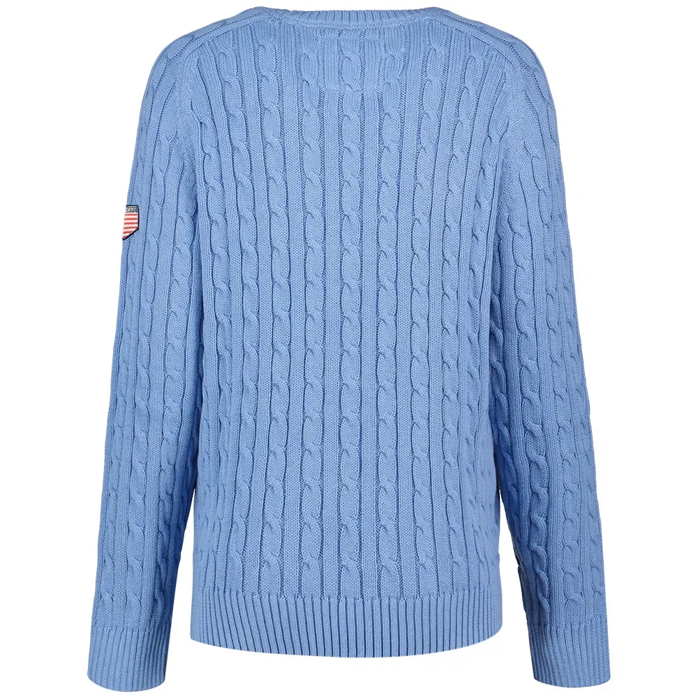 Свитер Slouchy Cable Superdry, синий — фото 3