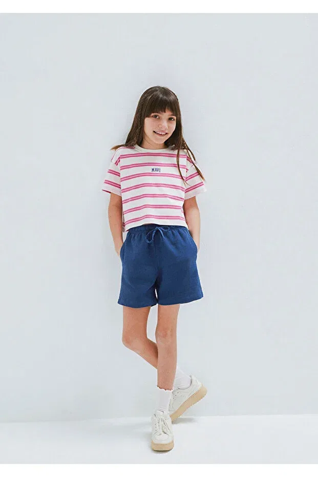 Детские шорты для девочек свободного кроя Mavi, Navy Blue