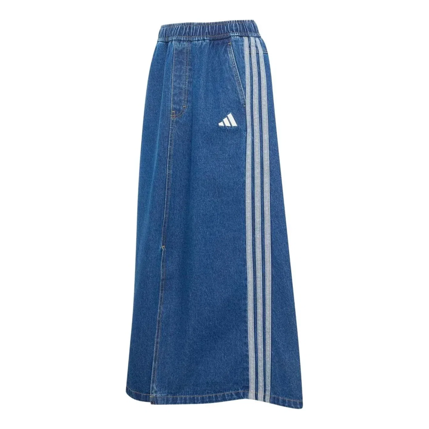 Женская юбка Stadium Washed Denim Loose Fit Skirt Asia Sizing 'Preloved Ink' adidas, Preloved Ink