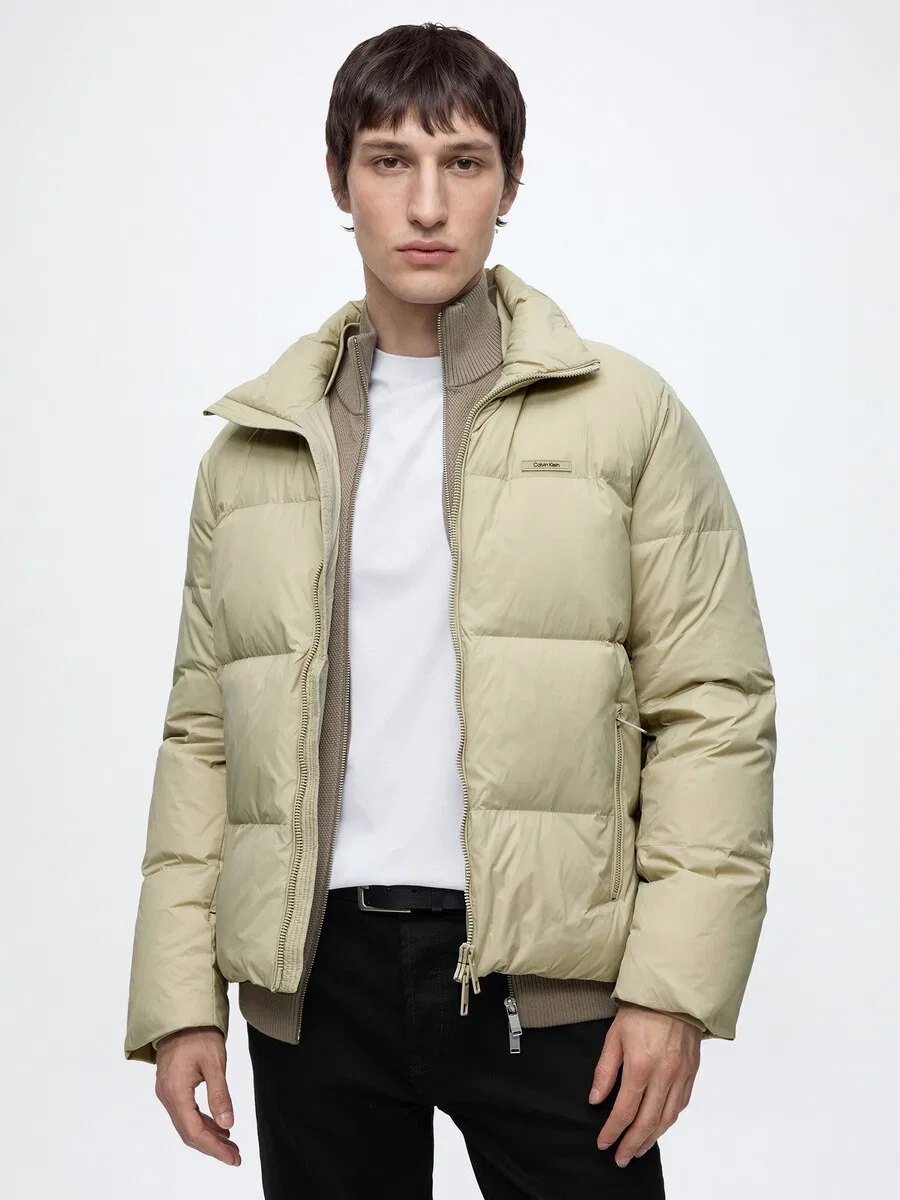 Зимняя куртка Calvin Klein пастельно-зеленого цвета — фото 4