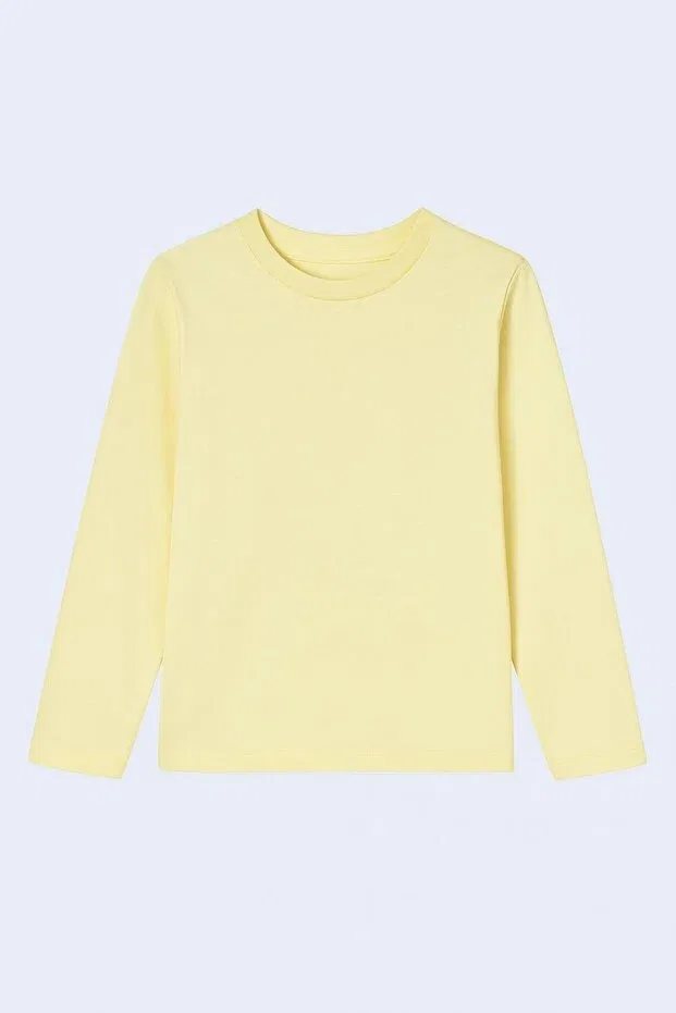 Детская футболка с длинным рукавом Perendi, Yellow